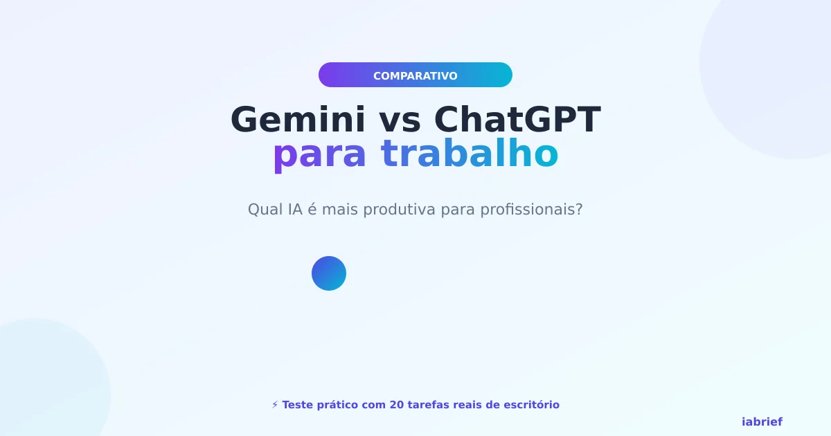 Gemini Vs Chatgpt Para Trabalho