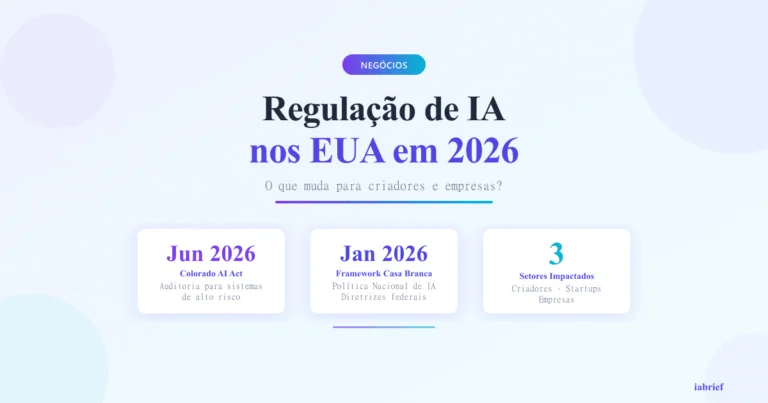 Regulação de IA nos EUA em 2026 — capa do artigo
