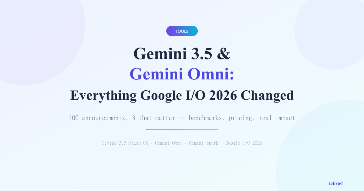Gemini 3.5 Flash and Gemini Omni at Google I/O 2026: confirmed benchmarks, pricing, and real impact for creators