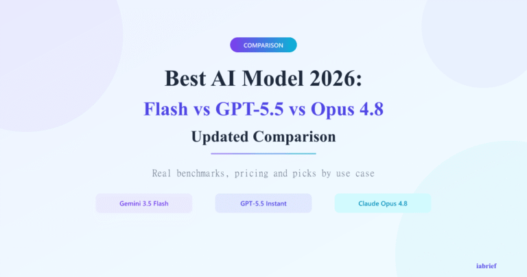 Best AI Model 2026: Gemini 3.5 Flash vs GPT-5.5 Instant vs Claude Opus 4.8 (Updated Comparison)